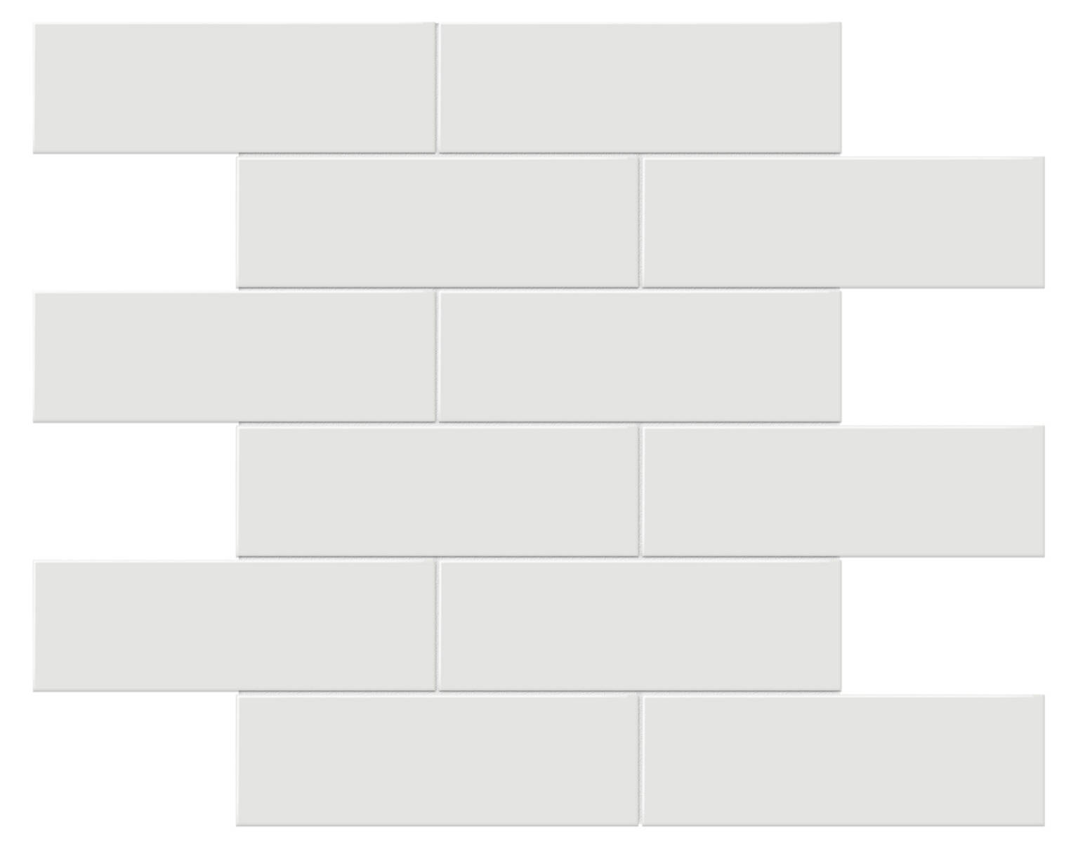 2×6 Vintage Grey Matte Brick Mosaic