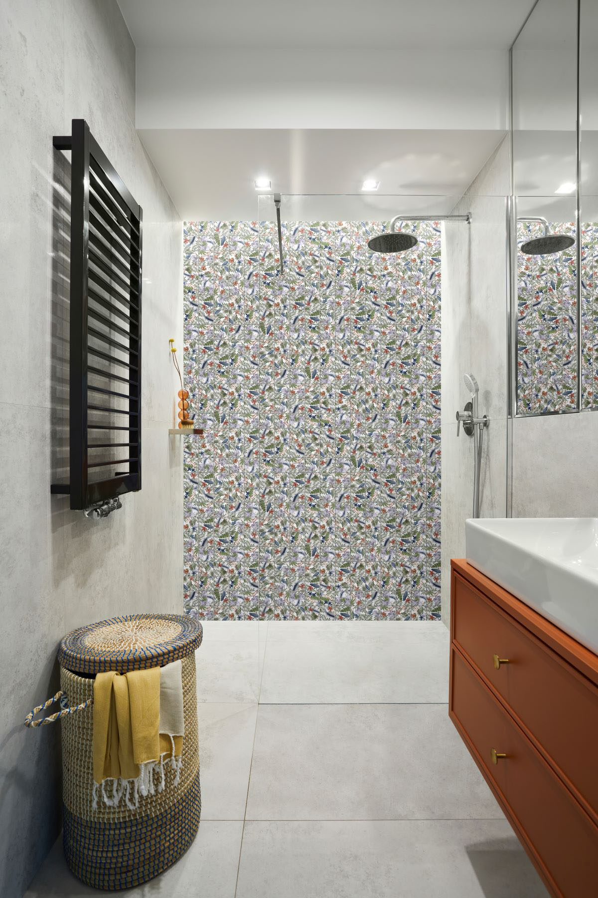 4"x4" Floral Multicolor Mosaic | Demolive