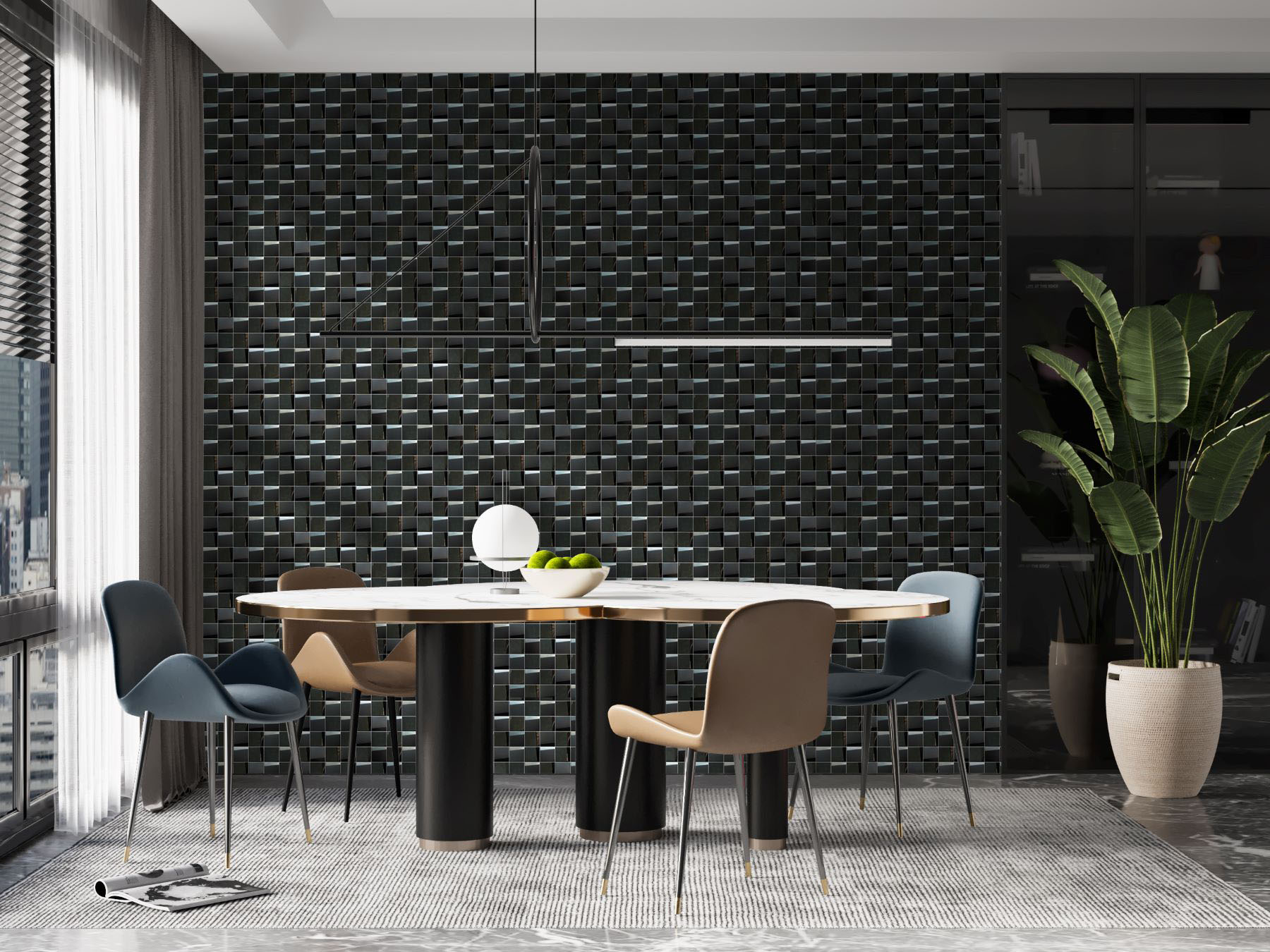 Black 3D Metal Mix Finish 2 | Demolive