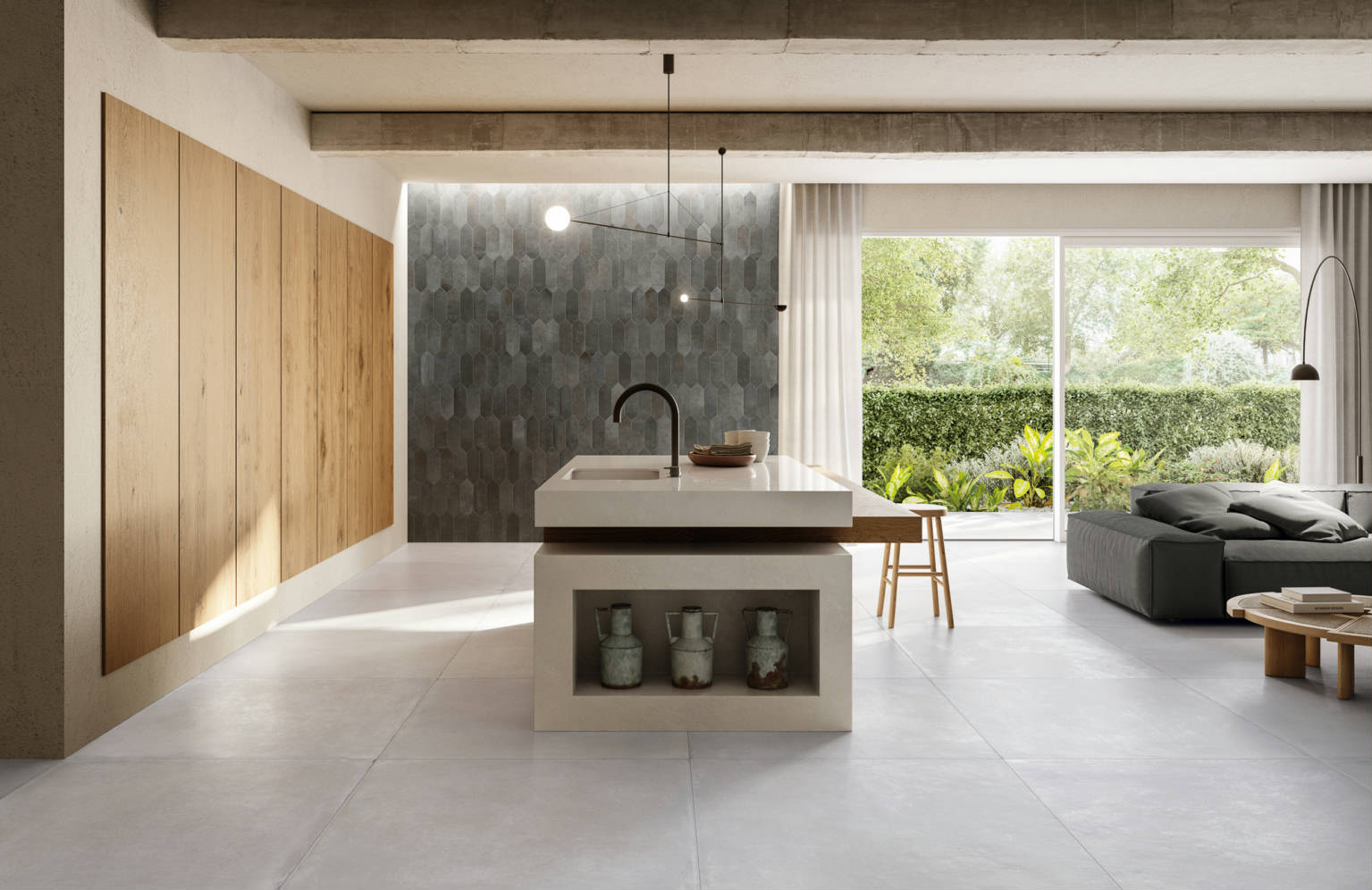 Charleston Whitehall Bianco 40x40 | Demolive