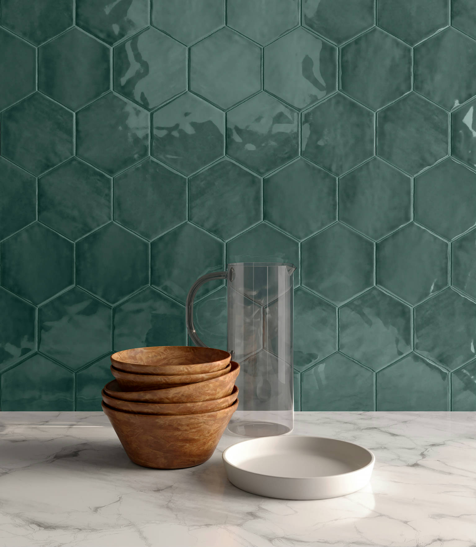 Chateau Brilliant Emerald 6" Hex 0 | Demolive