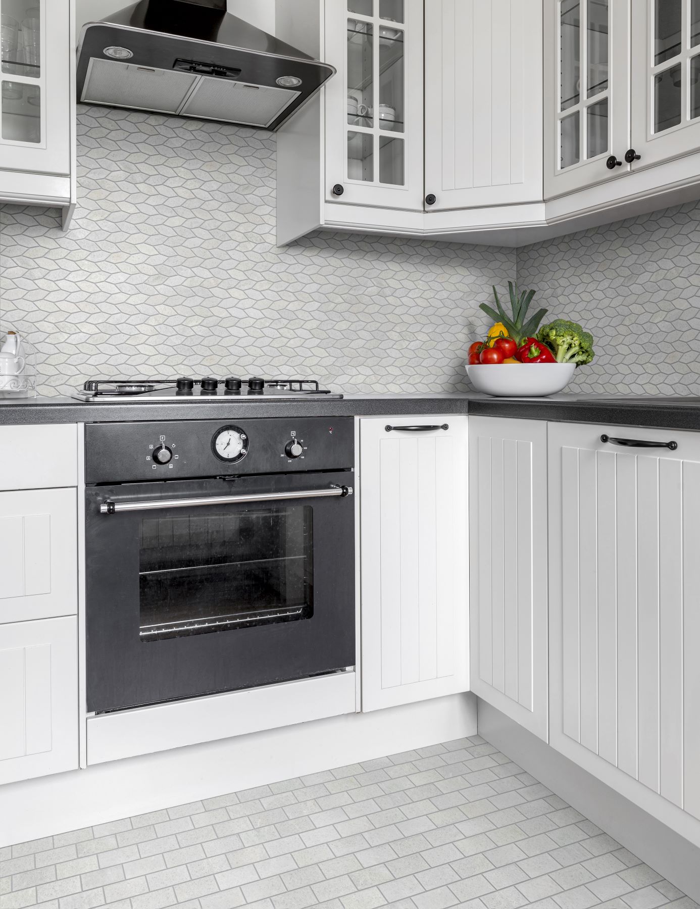 Elongated Hexagon White  | Demolive