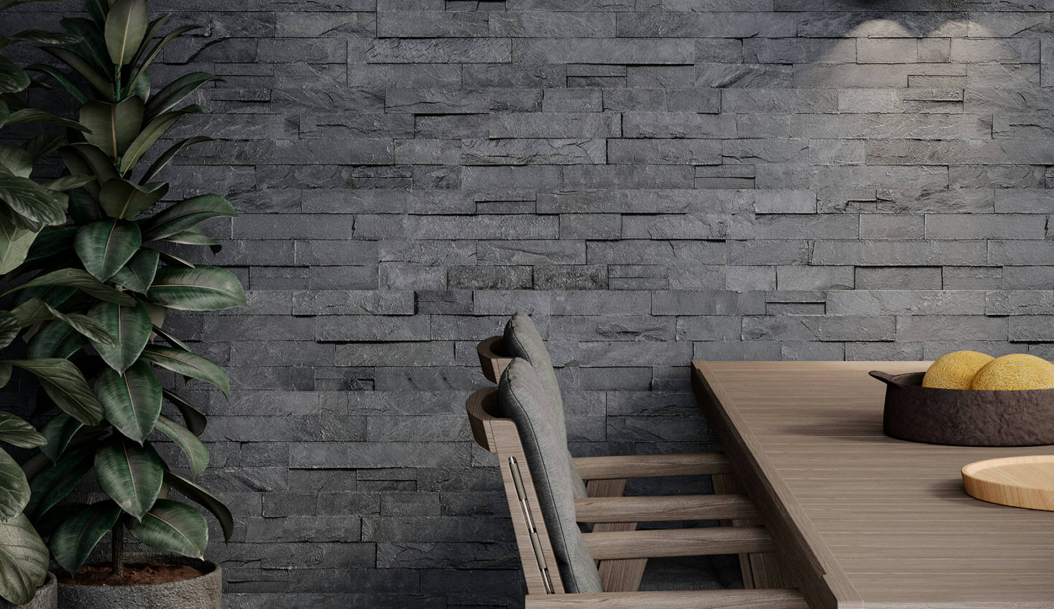 Ledger Stone Carbon 6x24 Split Face | Demolive