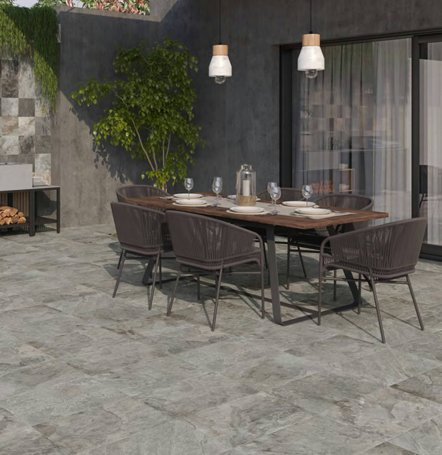 Nepal Slate Chitwan Gris12x24 | Demolive