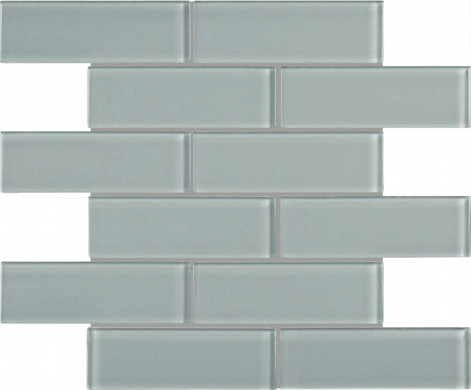 Shadow 2X6 Brick Mosaic