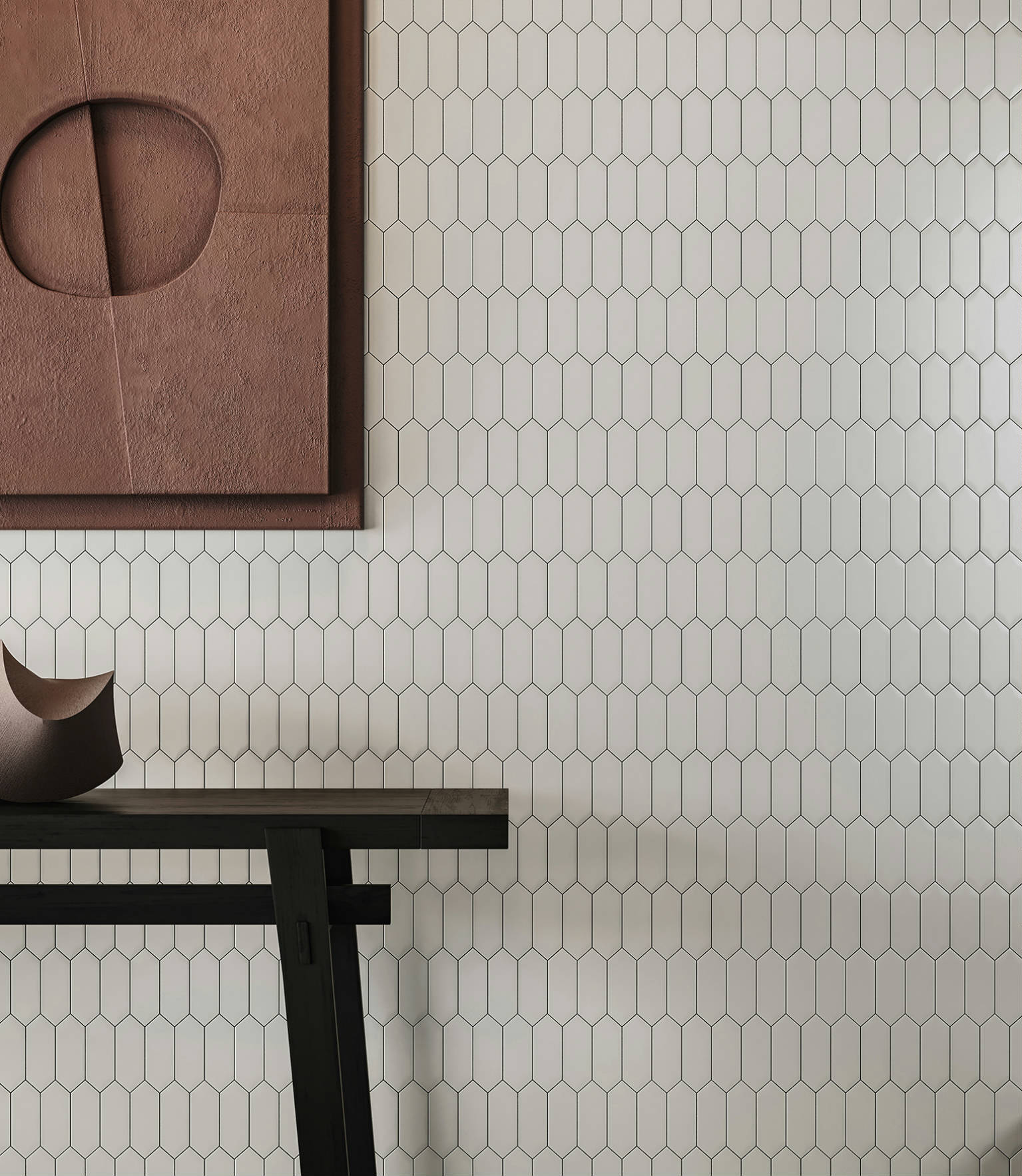 Traditions Vintage Grey Matte 2x5 Picket Mosaic 2 | Demolive