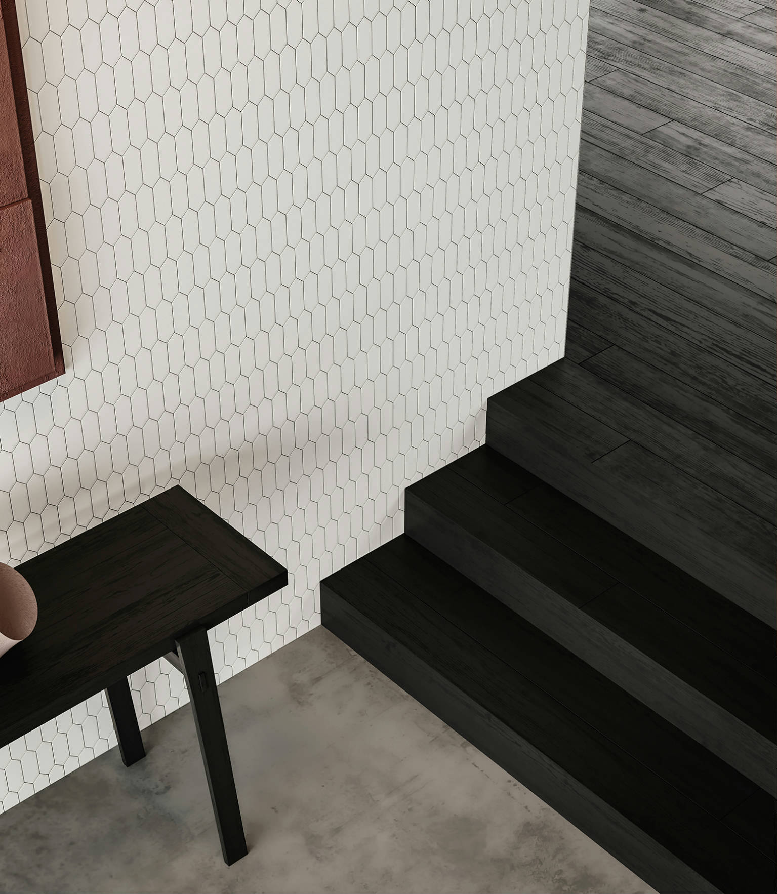 Traditions Vintage Grey Matte 2x5 Picket Mosaic 3 | Demolive