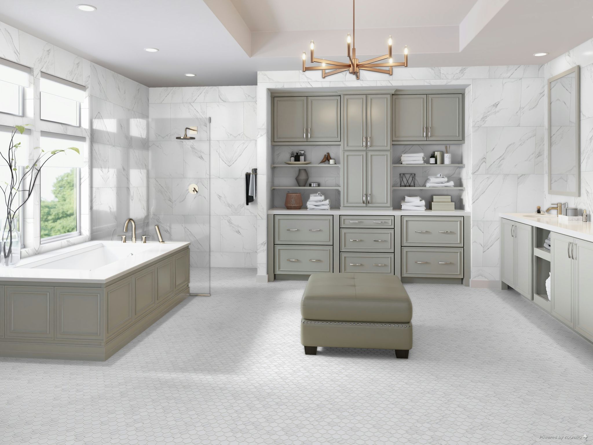 Treasure Statuario Hex and 24x24 | Demolive