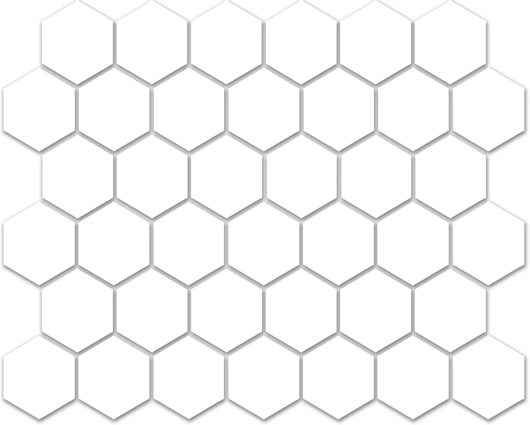 Treasure Ultimate Dolomite 2x2 Carved Hexagon Mosaic